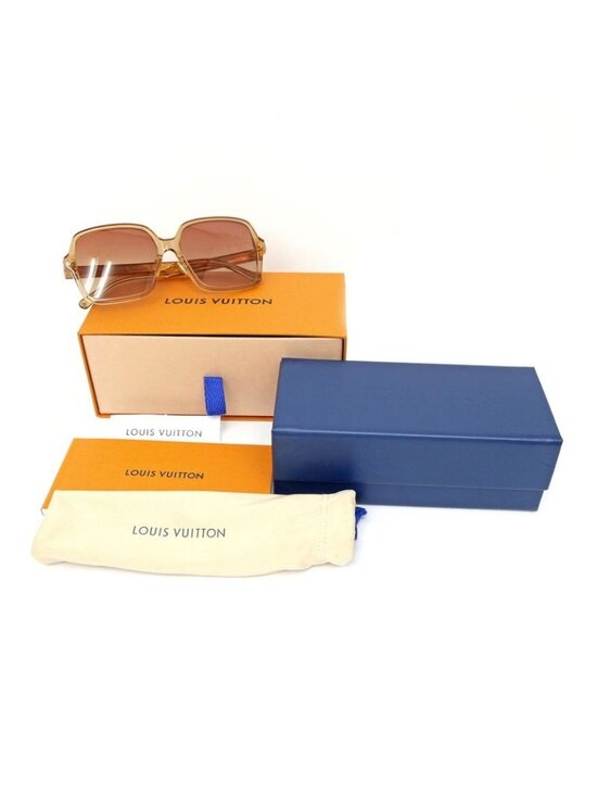 Louis Vuitton Sunglasses Aura Square Ambre Z3045 E Gdhardware